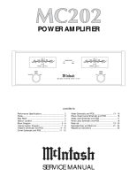 McIntosh MC-202 - Service manual
